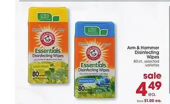 Giant Eagle Arm & hammer disinfecting wipes offer