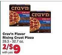 Family Fare Crav'n flavor rising crust pizza offer