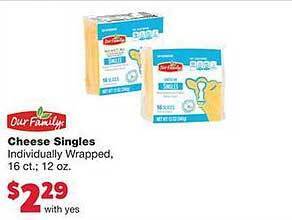 Family Fare Our family cheese singles offer