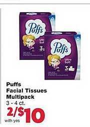 Family Fare Puffs facial tissues multipack offer
