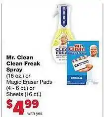 Family Fare Mr clean clean freak spray offer