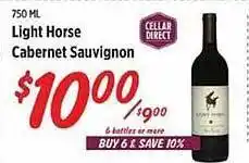 IGA Light horse cabernet sauvignon offer