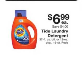 Fairway Store Market Tide laundry detergent offer