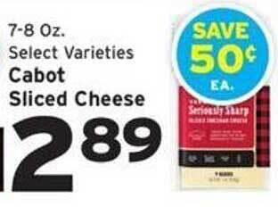 Hannaford Cabot sliced cheese offer
