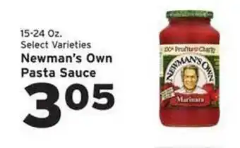 Hannaford Select varieties newman's own pasta sauce offer
