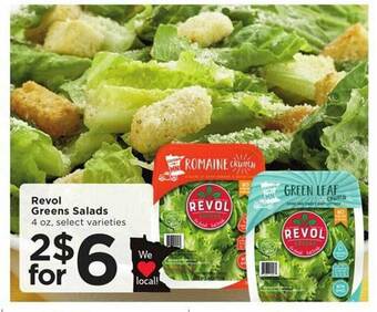 Cub Foods Revol greens salads offer