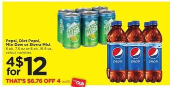 Cub Foods Pepsi diet pepsi mtn dew or sierra mist offer