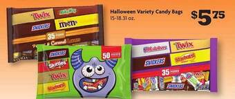 Family Dollar Halloween variety candy bags offer