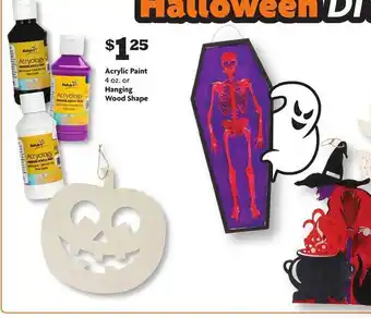 Family Dollar Acrylic paint or hanging wood shape offer