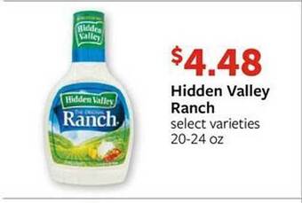 Fareway Hidden valley ranch offer