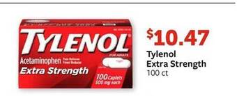 Fareway Tylenol extra strength offer