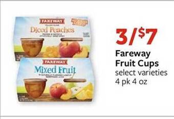 Fareway Fareway fruit cups offer