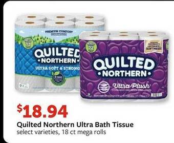 Fareway Quilted northern ultra bath tissue offer
