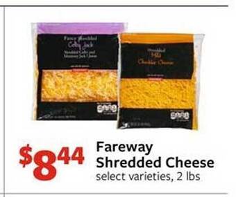 Fareway Fareway shredded cheese offer