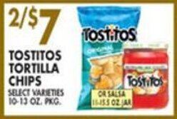 Pioneer Supermarkets Tostitos Tortilla Chips offer