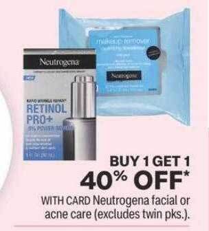 CVS Neutrogena facial or acne care offer