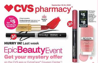 CVS Revlon cosmetics offer