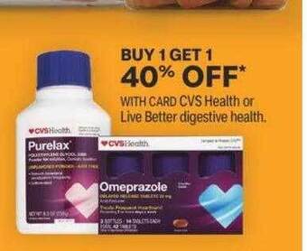 CVS Cvs health or live better digestive health offer