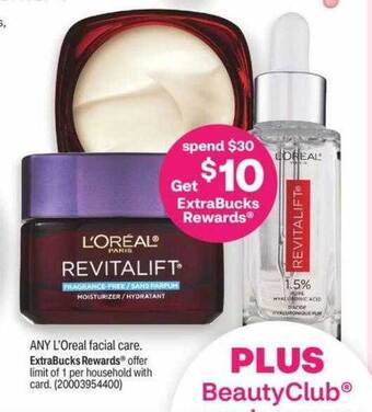 CVS L'oréal facial care offer