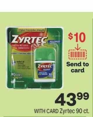 CVS Zyrtec 90 ct. offer