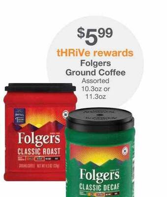 Kinney Drugs Folgers ground coffee offer