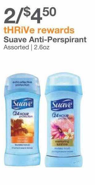 Kinney Drugs Suave anti-perspirant offer