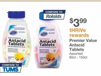 Kinney Drugs Premier value antacid tablets offer