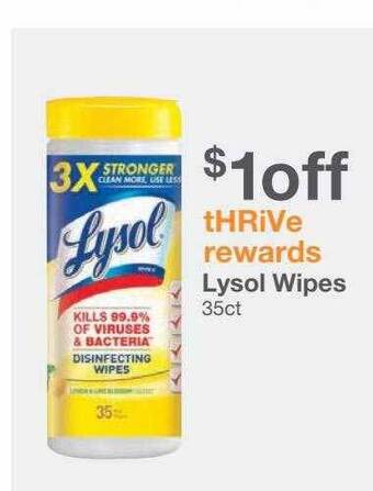 Kinney Drugs Lysol wipes offer