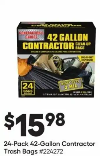 Lowe's 42 Gallon Constractor Trash Bags offer