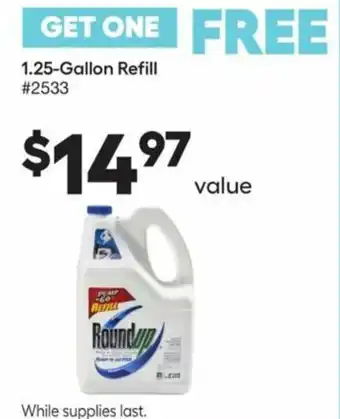 Lowe's 1.25- Gallon Refill offer