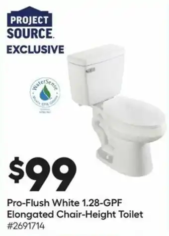 Lowe's Elongated Chair- Height Toilet offer