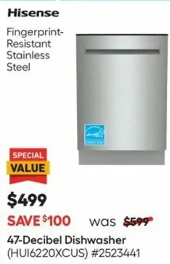 Lowe's 47-Decible Dishwasher offer
