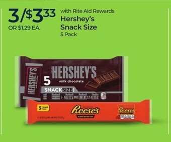 Rite Aid Hershey's snack size offer