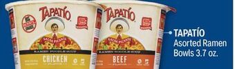 CVS Tapatío asorted ramen bowls 3.7 oz. offer