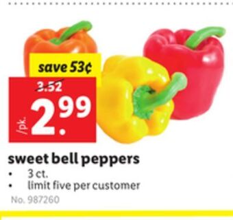 Lidl Sweet bell peppers offer