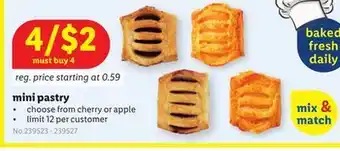 Lidl Mini pastry offer