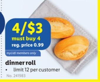 Lidl Dinner roll offer