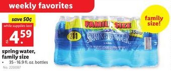 Lidl Spring water, family size offer