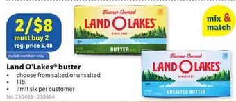 Lidl Land o'lakes® butter offer