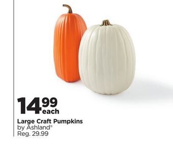Michaels Large craft pumpkins by ashland® offer