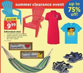 Lidl Adirondack chair offer