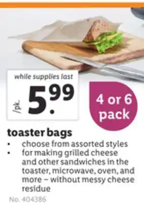 Lidl Toaster bags offer