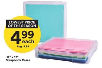 Michaels 12" x 12" scrapbook cases offer