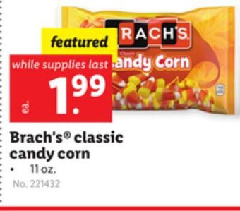 Lidl Brach's® classic candy corn offer