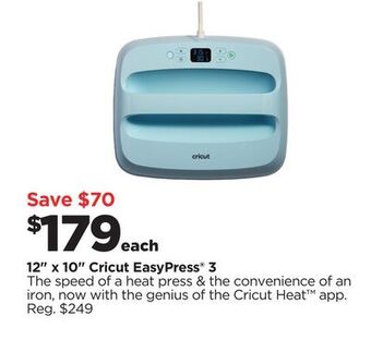 Michaels 12" x 10" cricut easypress® offer