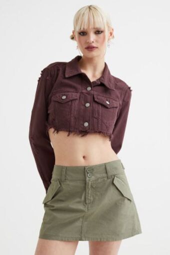 H&M Denim crop jacket offer