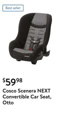 Walmart Cosco scenera next convertible car seat, otto offer