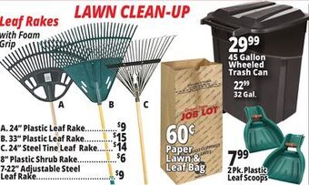Ocean State Job Lot Lawn clean-up offer