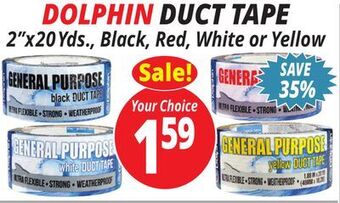 Ocean State Job Lot Dolphin duct tape offer