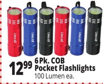 Ocean State Job Lot 6pk. cob pocket flashlights offer